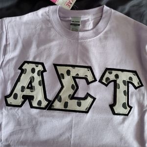 Alpha Sigma Tau lettered shirt